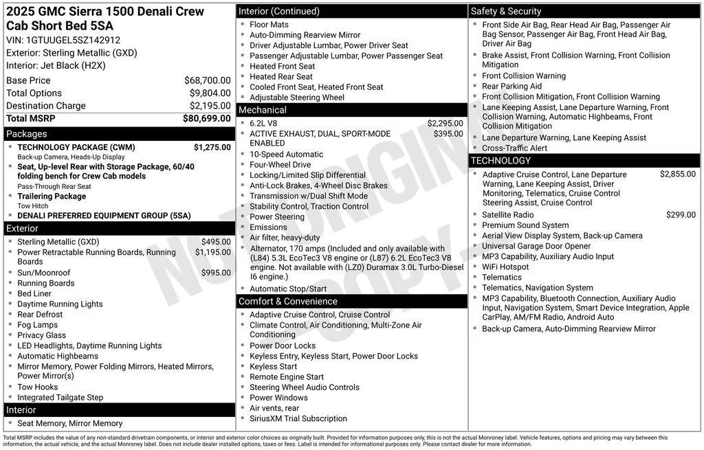 gmc sierra 1500 2025 1GTUUGEL5SZ142912 image gmc sierra 1500 2025 1GTUUGEL5SZ142912 image